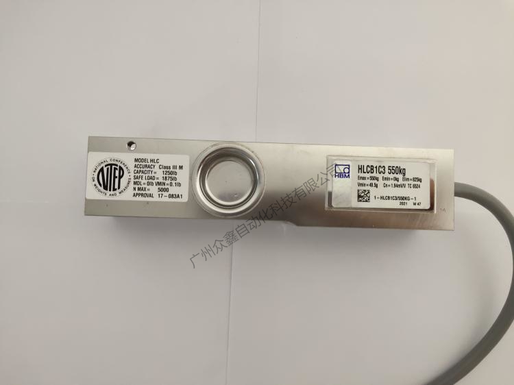 德国HBM 1-HLCB1D1/4.4T称重传感器实拍图2