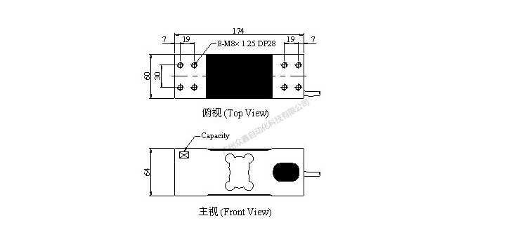 台湾mavin NA3-300kg称重传感器产品尺寸 台湾mavin NA3-300kg称重传感器产品尺寸