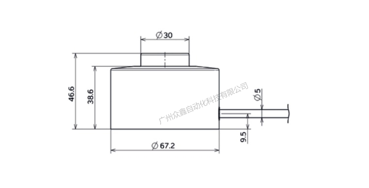 德国茵泰科 PR6212/5t C1称重传感器产品尺寸