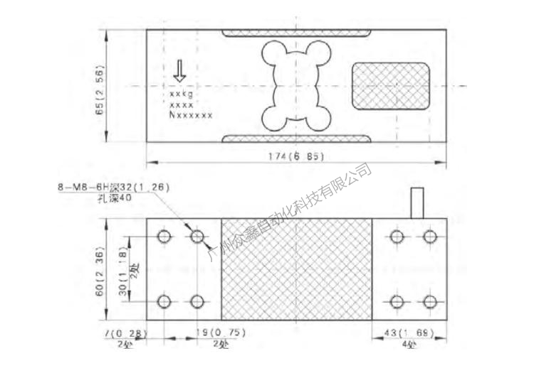 L6G-C3-600kg-3G6称重传感器产品尺寸